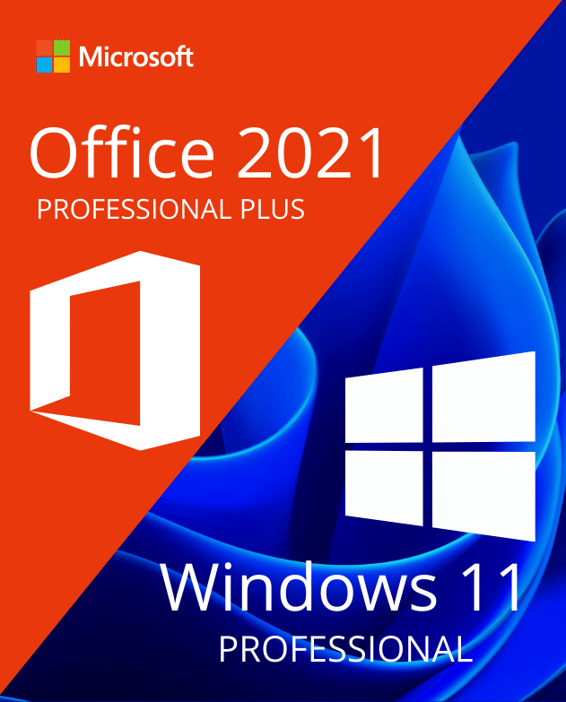 WINDOWS 11 PROFESSIONAL + OFFICE 2021 PROFESSIONAL PLUS – BUNDLE